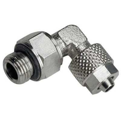 Raccord pneumatique - A-WEd-MSv series - Timmer GmbH - rapide / coudé à 90° / en métal