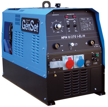 Poste à souder MMA - 270 A | MPM 8/270 I-EL/H - Genset - monophasé / avec groupe électrogène / portable