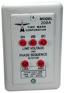 Détecteur de phase - max. 480 V, 50 - 400 Hz | 208 series - Time Mark - de tension