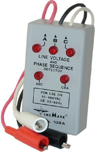 Détecteur de phase - 90 - 600 V, 50 - 400 Hz | 108A, 108D series - Time Mark - de tension