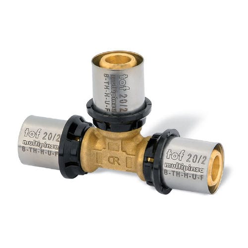 Raccord hydraulique - TOF MULTIPINZA series - EFFEBI - à sertir / en T / en laiton