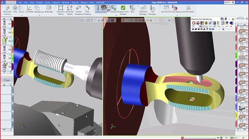 Logiciel de qualité - 5-Axis Milling - GibbsCAM - de programmation / de simulation / de modélisation
