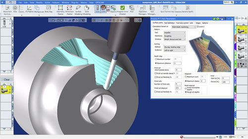 Logiciel d'interface - 5-Axis MultiBlade - GibbsCAM - de programmation / de simulation / de commande