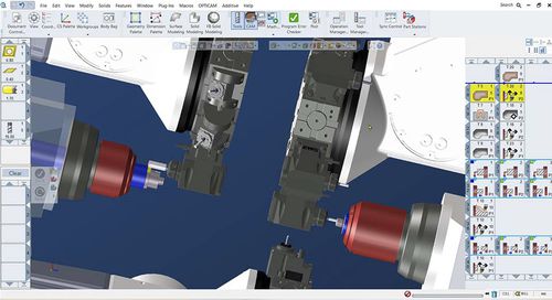 Logiciel de gestion - Visualization of multi flow operations - GibbsCAM - de visualisation / de commande / d'écoulement