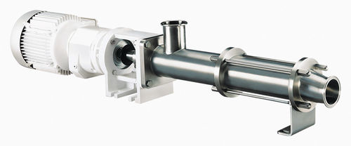 Pompe à vis excentrée - Moyno - à boue / pour produits alimentaires / avec moteur électrique