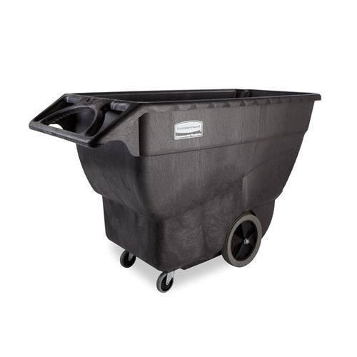Benne basculante pour produits en vrac - FG101100BLA - Rubbermaid - avec roues / ouvert / en plastique