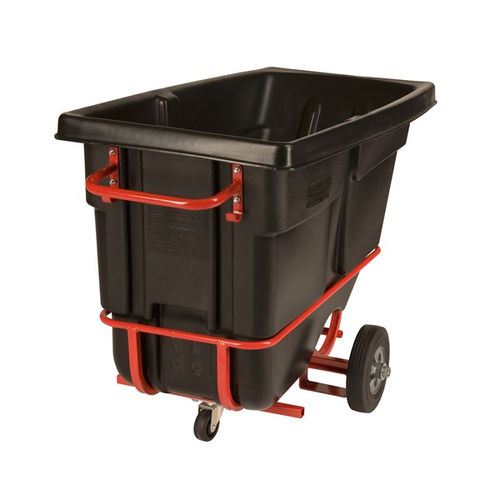 Benne basculante pour produits en vrac - FG131542BLA - Rubbermaid - avec roues / ouvert / en plastique