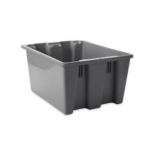 Caisse-palette en plastique - FG172100GRAY - Rubbermaid - de stockage / de transport / gerbable