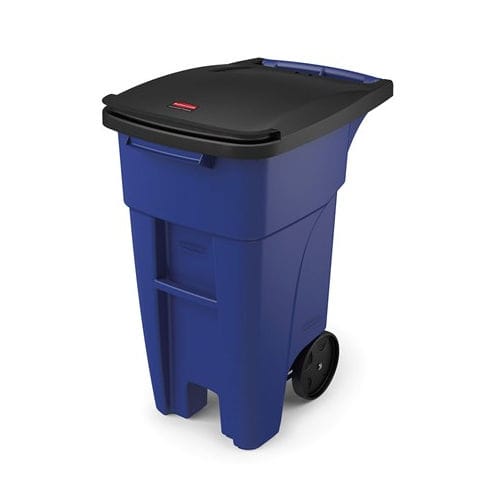 Conteneur à déchets en plastique - 1971943 - Rubbermaid - avec couvercle / à 2 roues