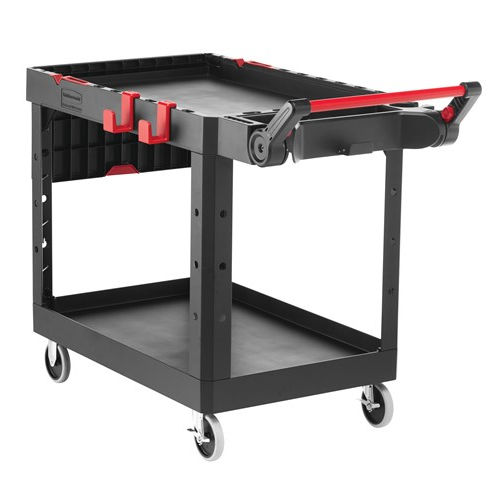 Chariot desserte - 199720 series - Rubbermaid - 2 niveaux / à plate-forme / pour charges lourdes