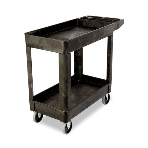Chariot desserte - FG450089BLA - Rubbermaid - 2 niveaux / pour charges lourdes / à roulettes
