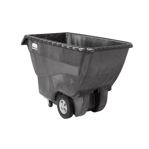 Benne basculante pour chariot élévateur - FG101300BLA - Rubbermaid - avec roues / ouvert
