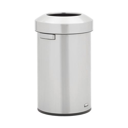Poubelle en métal - Refine - Rubbermaid - en acier inoxydable / avec couvercle / avec poignée