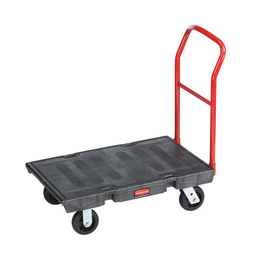 Chariot de manutention - FG440300BLA - Rubbermaid - en métal / à plate-forme / pour charges lourdes