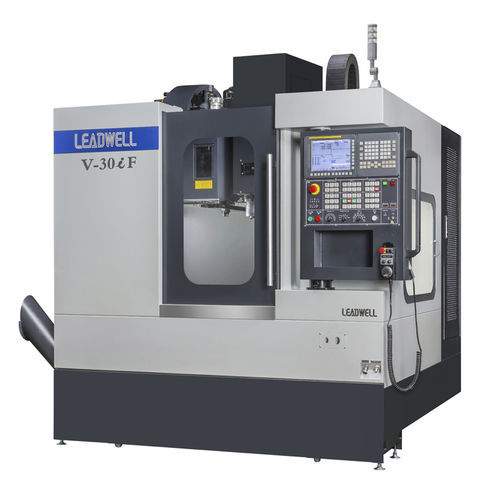 Centre d'usinage CNC 3 axes - V series - LEADWELL - vertical / avec table rotative / 24 outils