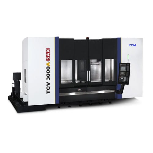 Centre d'usinage CNC 3 axes - TCV3000A-5AX  - YCM (Yeong Chin) - vertical / à colonne mobile / avec table rotative