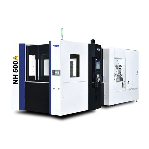 Centre d'usinage CNC 3 axes - NH500A - YCM (Yeong Chin) - horizontal / à double colonne / avec table rotative