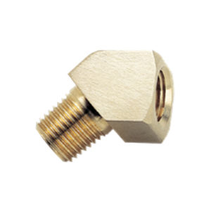 Raccord hydraulique - ELA series - Progressive Components - fileté / coudé à 45° / en laiton