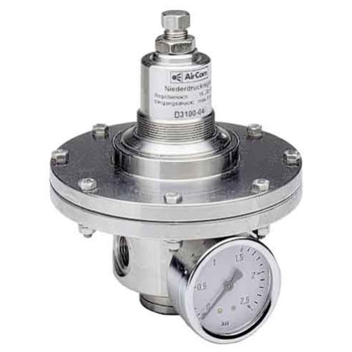 Régulateur de contre-pression pour air comprimé - D3100 series - AirCom Pneumatic - pour gaz / à membrane / en acier inoxydable