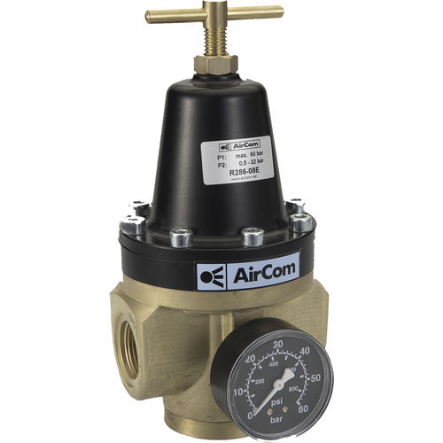 Régulateur de pression pour air comprimé - R286-0 series  - AirCom Pneumatic - à membrane / à clapet / mono-étagé