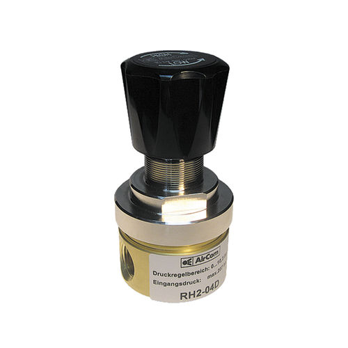 Régulateur de pression pour air comprimé - RH2-04 series - AirCom Pneumatic - à membrane / mono-étagé / en laiton