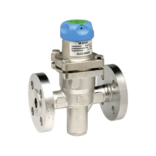 Régulateur de pression pour vapeur - RU series - AirCom Pneumatic - à ressort / mono-étagé / en laiton