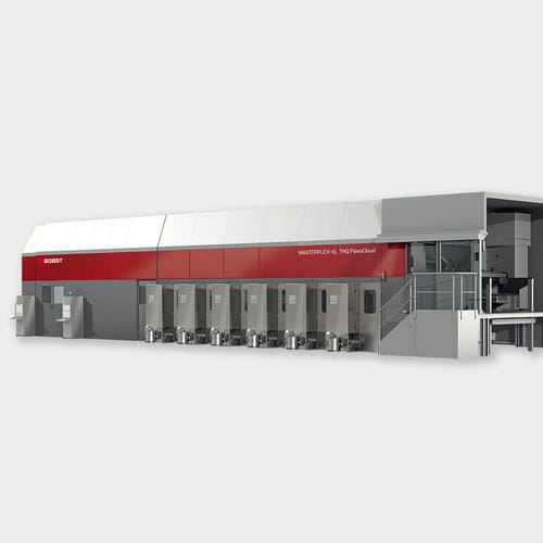 Presse flexographique en ligne - MASTERFLEX-XL THQ - BOBST - à 6 couleurs / pour cartons / pour emballage