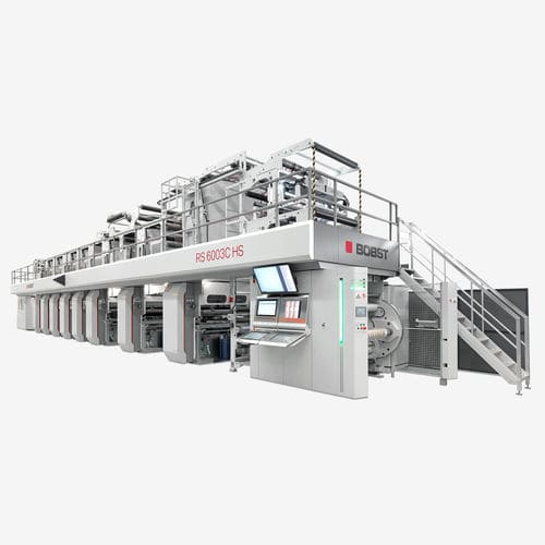 Machine d'impression par rotogravure - RS 6003 - BOBST - pour emballage / couleur / à grande vitesse