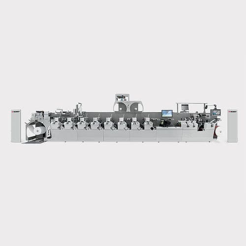 Presse flexographique en ligne - M5, M5X - BOBST - à 8 couleurs / d'étiquettes / pour emballage