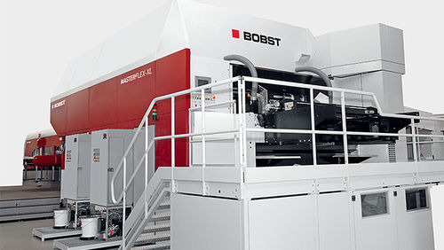 Presse flexographique en ligne - MASTERFLEX-XL - BOBST - à 3 couleurs / pour papier / pour cartons