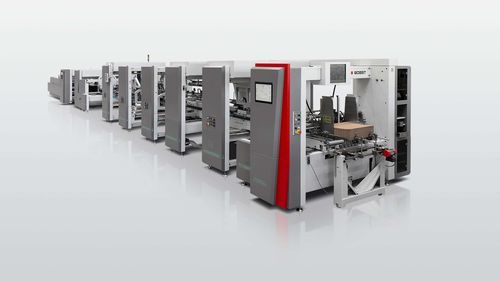 Machine de pliage carton - EXPERTFOLD series - BOBST - pour papier / automatique / pour alimenter des flans