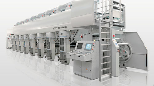 Machine d'impression par rotogravure - MW 60 - BOBST - pour étiquettes / couleur / en ligne