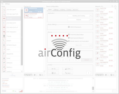 Logiciel configuration - airConfig - Thermokon Sensortechnik - de mise en service / de télégestion / de métrologie