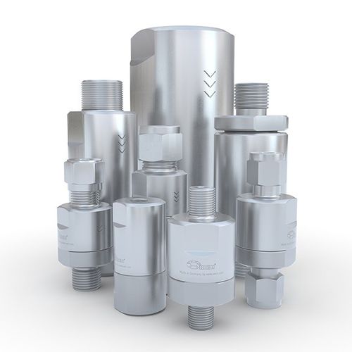Clapet anti-retour en acier inoxydable - TVR2-S1 - WEH GmbH Verbindungstechnik - à bille / fileté / pour l'industrie chimique