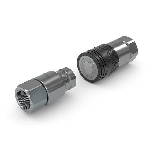 Raccord à face plate - TRC1-TRN1-S6 - WEH GmbH Verbindungstechnik - hydraulique / fileté / rapide