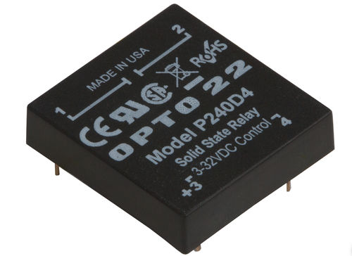 Relais statique DC - P240D4 - Opto 22 - AC / bas profil / pour circuit imprimé