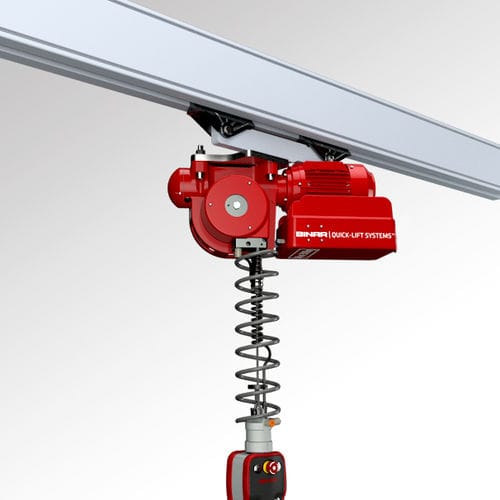 Manipulateur suspendu sur rail - Quick-Lift Rail 300i - Binar Handling AB - pneumatique / mécanique / servocommandé