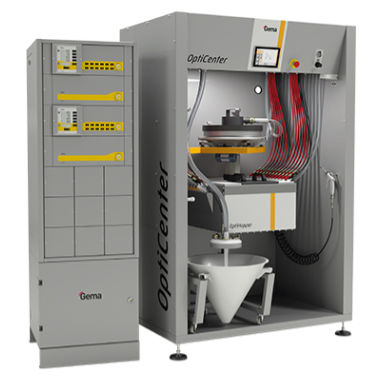 Machine de poudrage automatique - OptiCenter® OC09 - Gema Switzerland