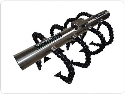 Manifold multivoie - Spyder x 8 - Paxton Products - en plastique / pour opérations de soufflage et séchage / à buse