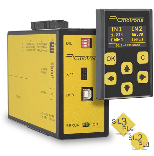 Moniteur de vitesse de rotation électronique - DS250 A/B - motrona - entreé incrémentale / à sortie analogique / sortie transistor