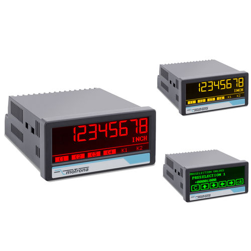 Indicateur de position - IX355 touchMATRIX® SSI - motrona - à 7 segments / LCD / à écran tactile