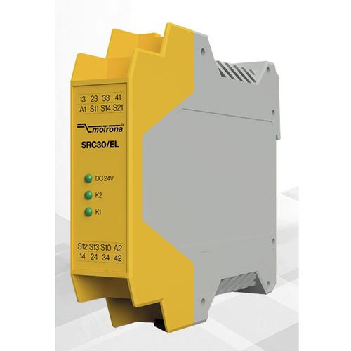 Relais de sécurité d'arrêt d'urgence - SRC30/EL - motrona - pour interrupteur de sécurité / pour porte de protection / SIL3
