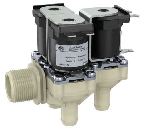 Électrovanne servo-assistée - 01.010.315 - A. u. K. Müller - 2/2 voies / NF / pour eau potable