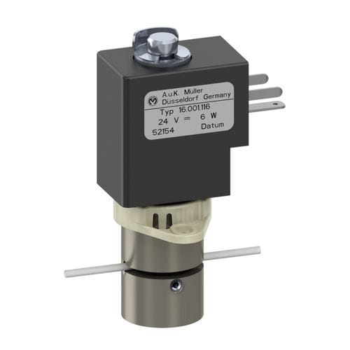Électrovanne servo-assistée - 16.001.116 - A. u. K. Müller - 2 voies / NF / pour produits alimentaires