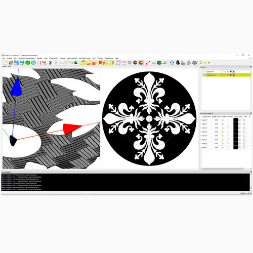 Logiciel de base de données ODBC - CALM - CB Ferrari - configuration / de FAO / usinage laser