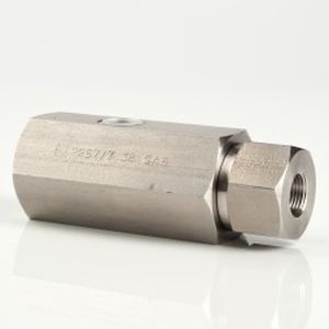 Clapet anti-retour à commande assistée - FT 2257/7 - F.lli TOGNELLA - à piston / en acier inoxydable / en ligne
