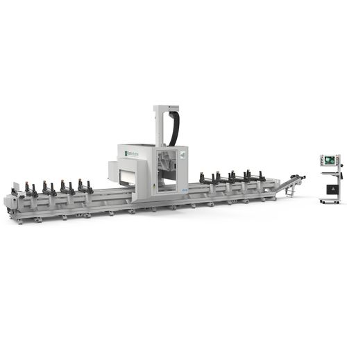 Centre d'usinage CNC 4 axes - AXEL 4 - Fom Industrie Aluminium Working Machinery - vertical / pour aluminium / de fraisage