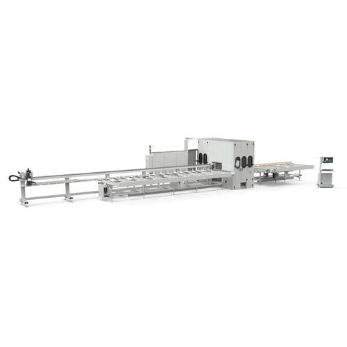 Ligne de découpe à lame rotative - LT 65 - Fom Industrie Aluminium Working Machinery - pour aluminium / de profilés / à commande numérique