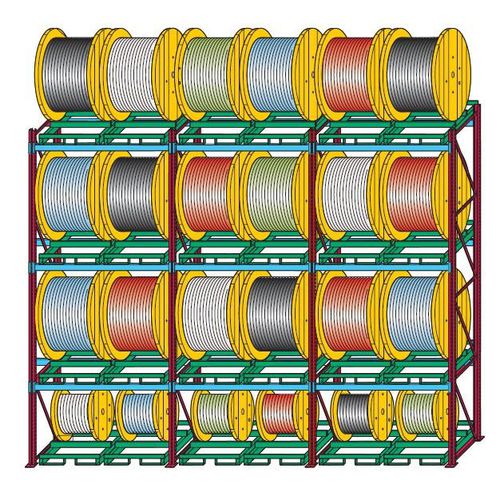 Rayonnage modulaire - RS85-45 - MECCANICA NICOLETTI - pour touret / à palettes