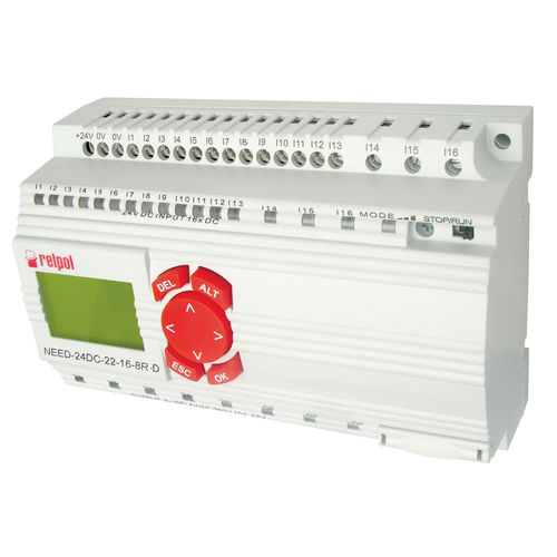 Relais programmable sur rail DIN - NEED-22-16-8R-D series - RELPOL - à 16 E / à 8 S / sorties relais